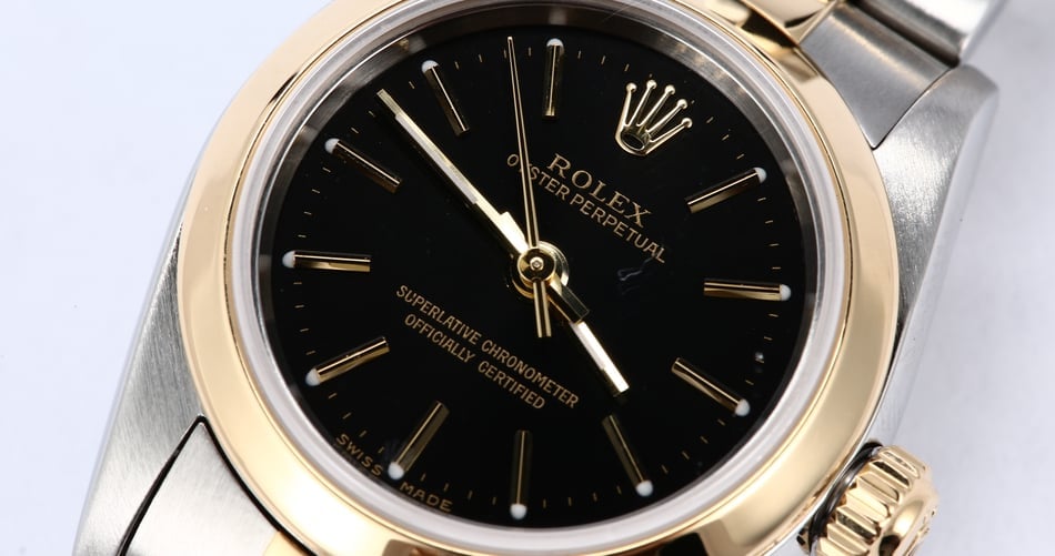 Ladies Rolex Oyster Perpetual 76183 Two Tone Oyster