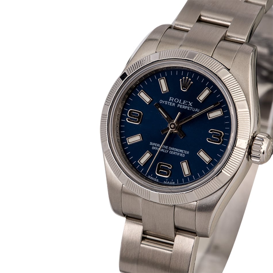 Ladies Rolex Oyster Perpetual 176210 Blue