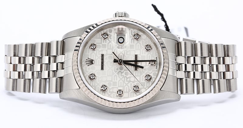 Rolex Datejust 16234 Silver Diamond Jubilee Dial