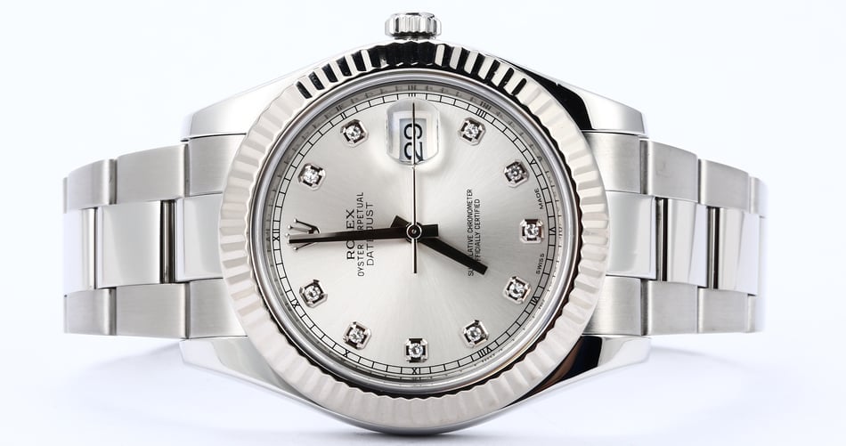 Rolex Datejust 116334 Diamonds Steel Oyster