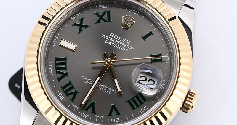 PreOwned Rolex Datejust 116333 Slate Roman Dial