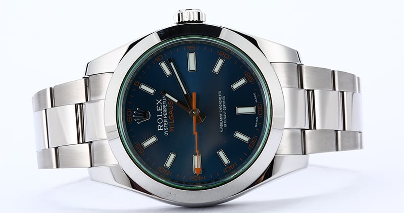 Rolex Blue Milgauss 116400GV Blue Dial