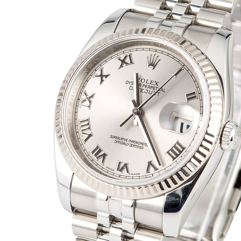 Rolex Datejust 116234 Rhodium Roman