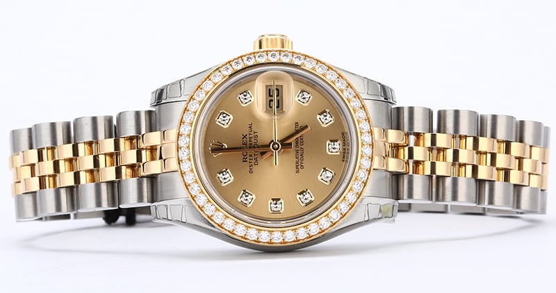 Unworn Rolex Datejust 179383 Diamond Bezel