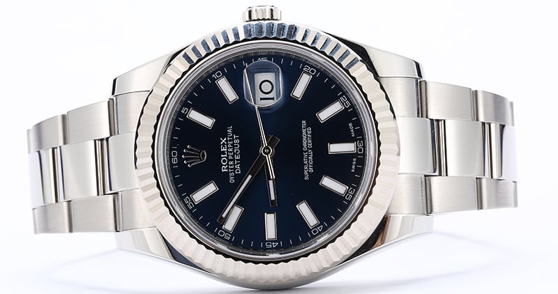 Rolex Datejust II Ref 116334 Blue Dial 41MM