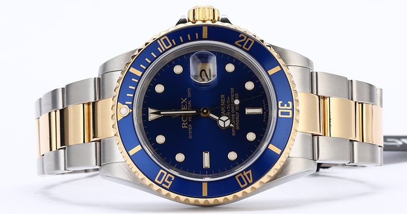 Rolex Submariner 16613 Two Tone Oyster Blue Dial