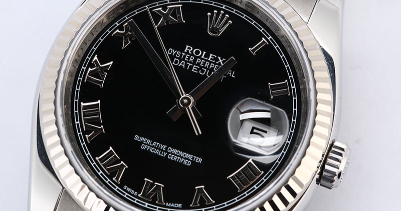 Rolex Datejust 116234 Black Dial Steel Oyster