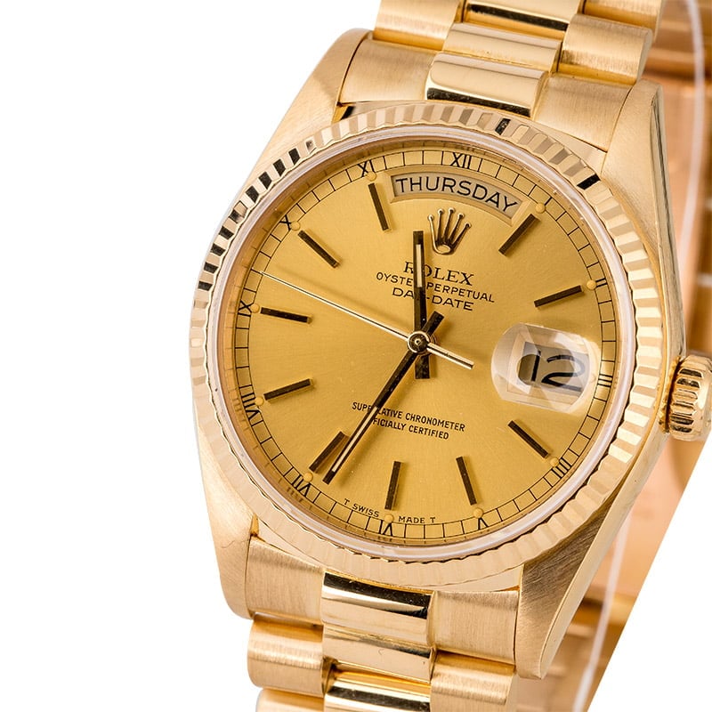 Rolex President 18038 Yellow Gold Day-Date