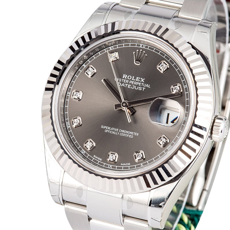 Rolex Datejust 116334 Slate Diamond Dial