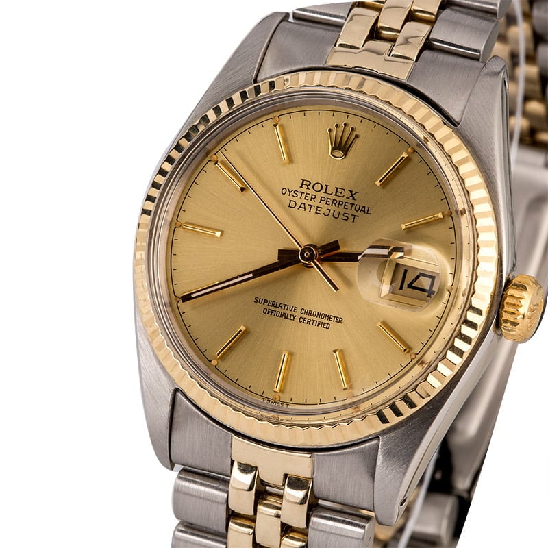 Rolex Datejust 16013 Two Tone Oval Link