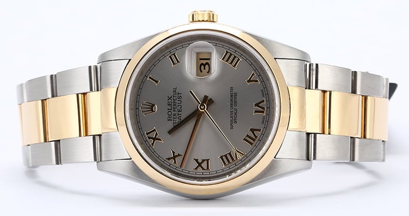 Rolex Datejust 16203 Rhodium Roman Dial