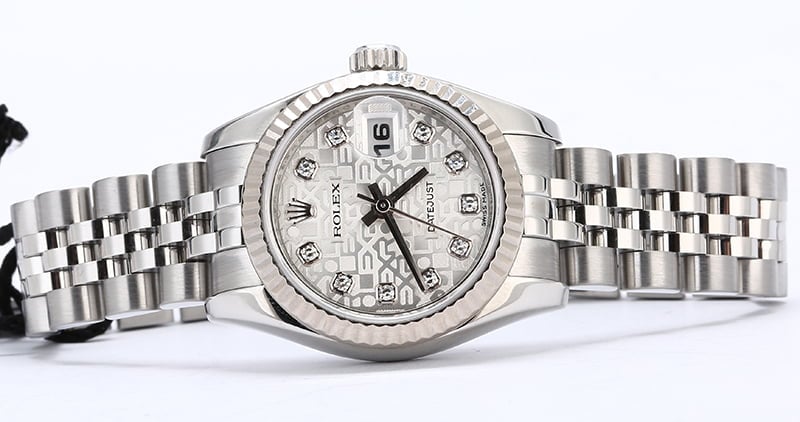 Rolex Lady Datejust 179174 Silver Jubilee Diamond Dial