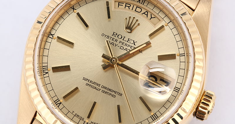 Rolex President 18038 Yellow Gold