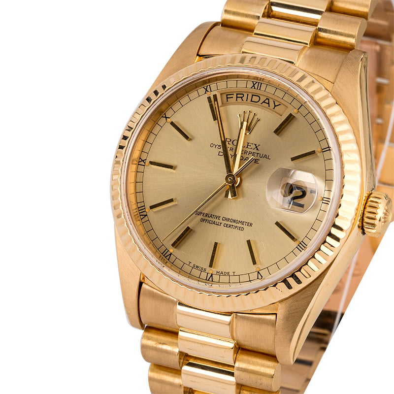 Rolex President 18038 Yellow Gold