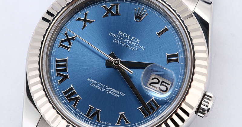 PreOwned Rolex Datejust 116334 Blue Roman