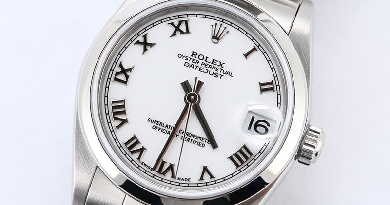 Rolex 31MM Datejust 78240 White Roman