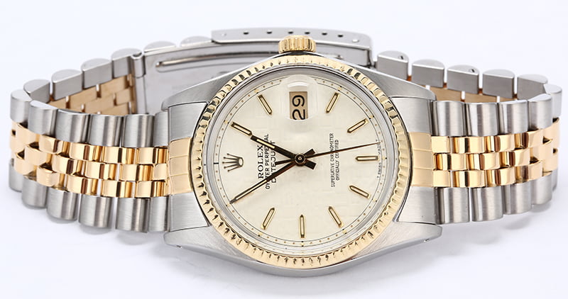 Certified Rolex Datejust 16013 Ivory Jubilee Dial