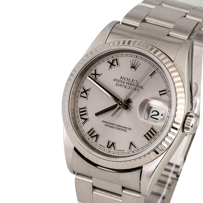 Rolex Datejust 16234 Rhodium Dial