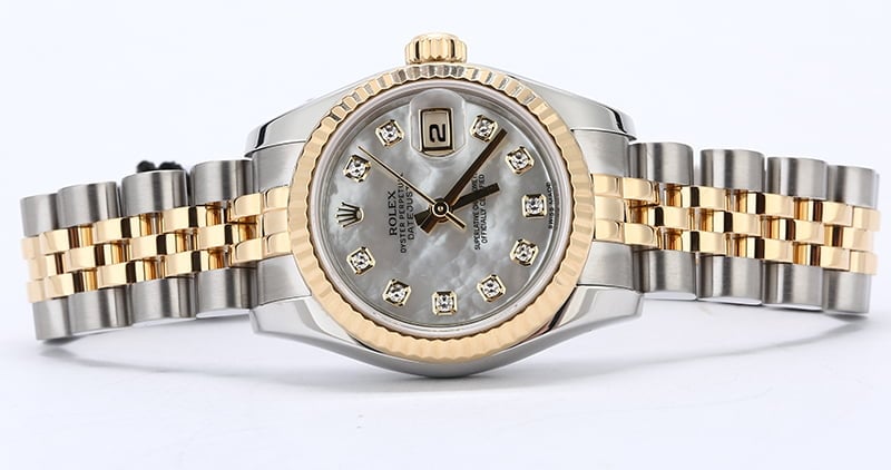 Rolex Lady Datejust 179173 MOP Diamond Dial