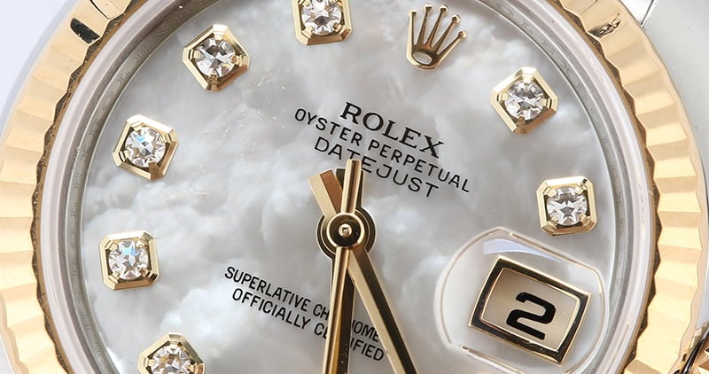 Rolex Lady Datejust 179173 MOP Diamond Dial