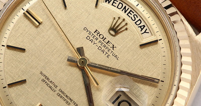 Rolex President Day-Date 1803 Champagne Linen Dial