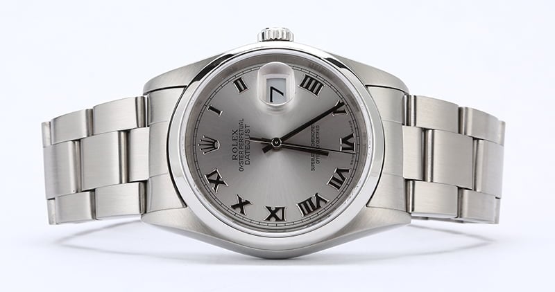 Rolex Datejust 16200 Rhodium Roman