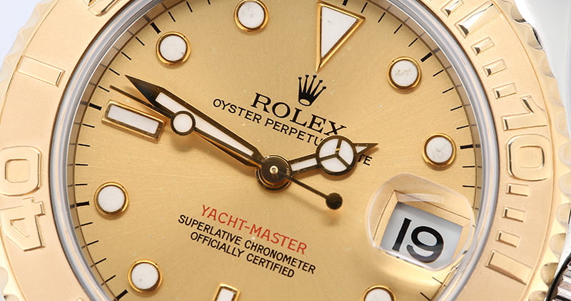 Rolex Mid-Size Yacht-Master 168623 Champagne Dial