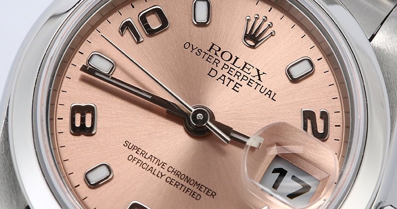 Ladies Rolex Date 79160 Salmon Dial