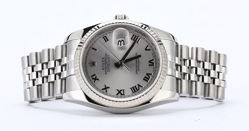 Men's Rolex Datejust 116234 Rhodium Roman