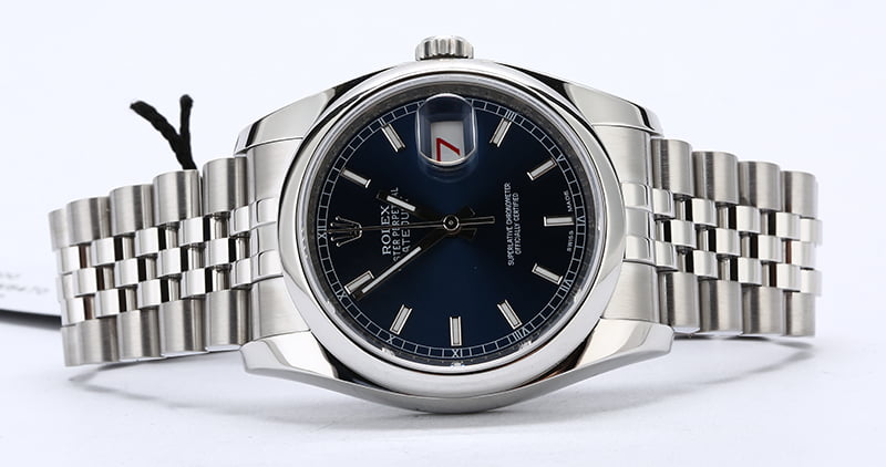 Rolex Datejust 116200 Blue Index Dial