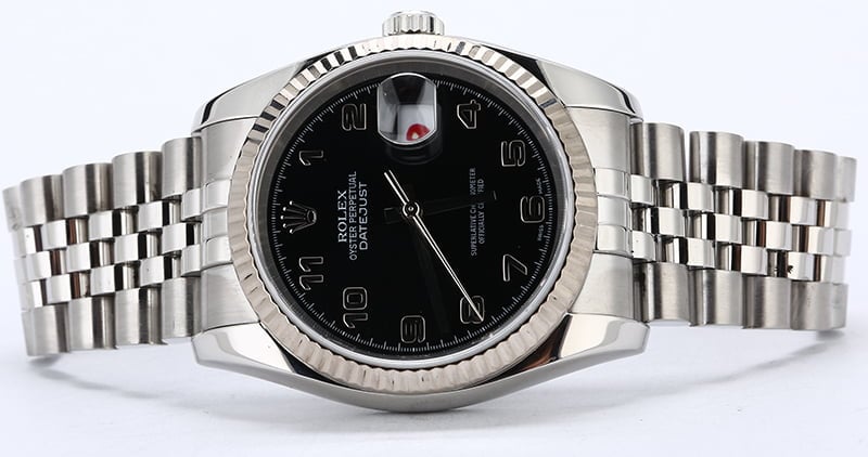 Rolex Datejust 116234 Black Arabic Dial