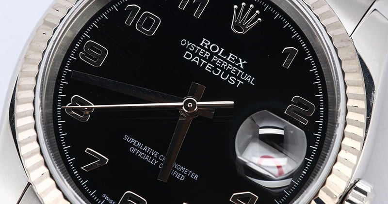 Rolex Datejust 116234 Black Arabic Dial