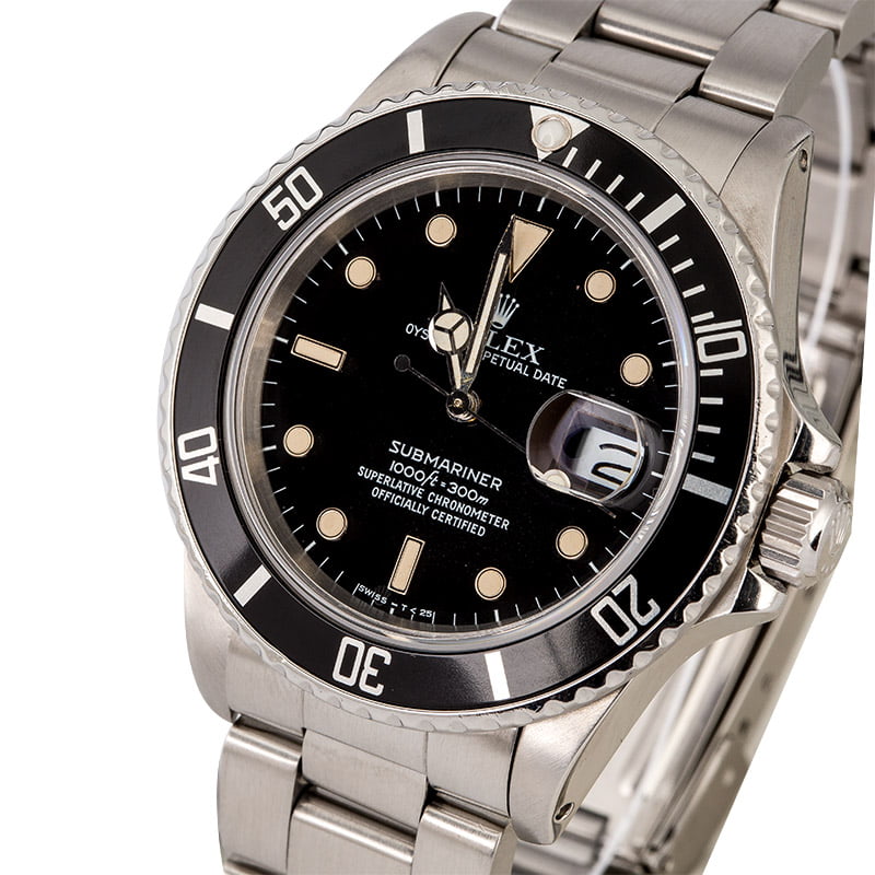 Rolex Submariner 168000 Steel Oyster Band