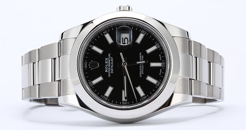 Men's Rolex Datejust 116300 Black Luminescent Dial