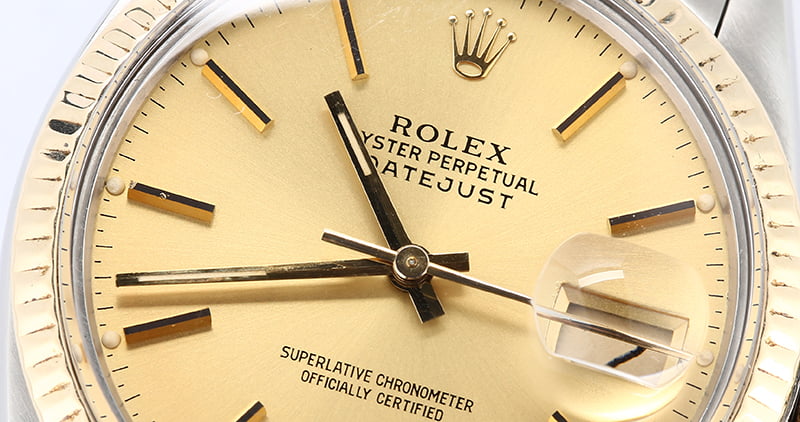 Certified Rolex Datejust 16013 Two Tone Jubilee