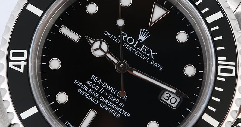 Certified Rolex Sea-Dweller 16600 Divers Watch