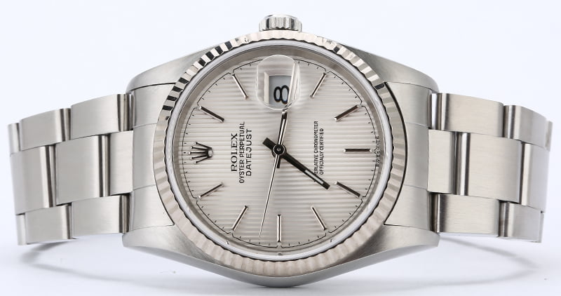 Rolex Datejust 16234 with Silver Tapestry Dial