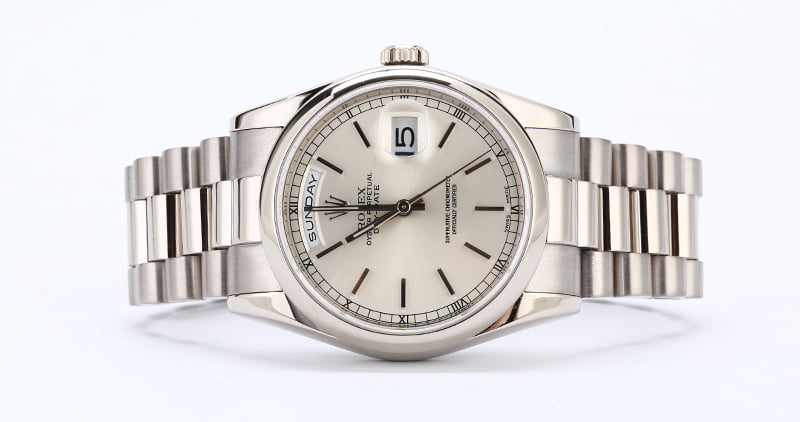 Rolex White Gold President 118209