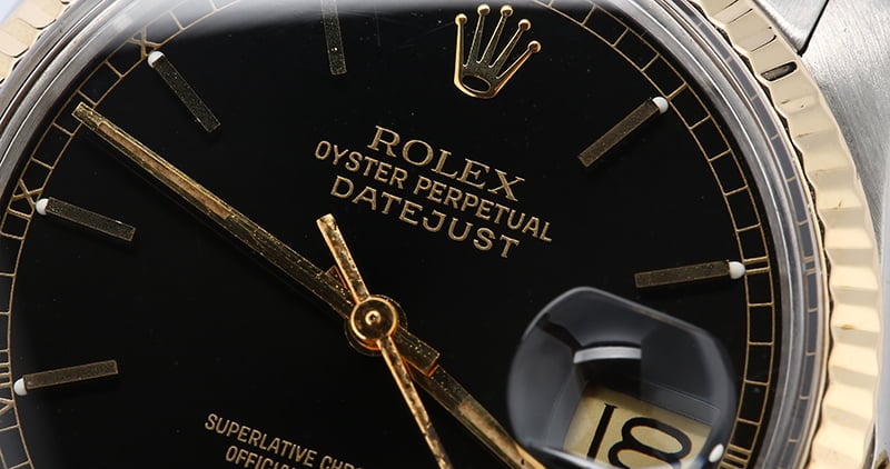 Used Rolex Datejust 16013 Black Dial