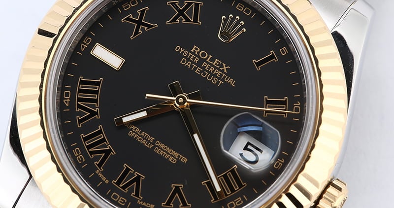 Used Rolex Datejust 116333 Slate Roman Dial