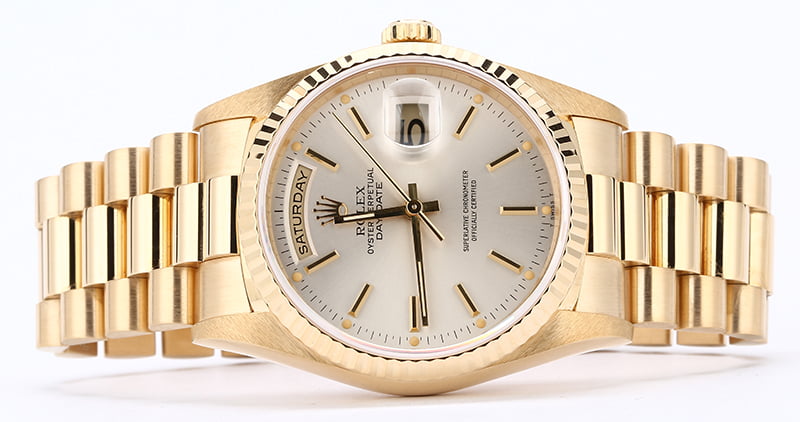 Rolex President 18238 Silver Dial Day-Date