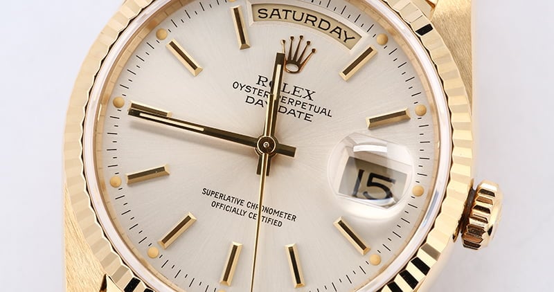 Rolex President 18238 Silver Dial Day-Date