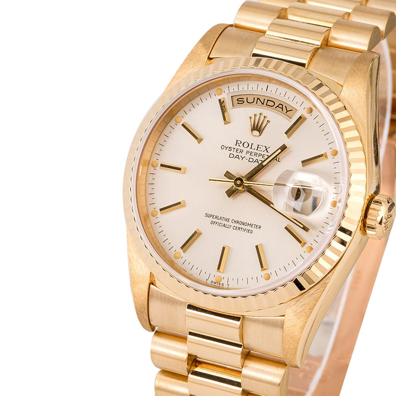 Rolex President 18238 Silver Dial Day-Date