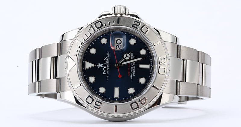 Pre-Owned Men's Rolex Yacht-Master 116622 Blue Dial