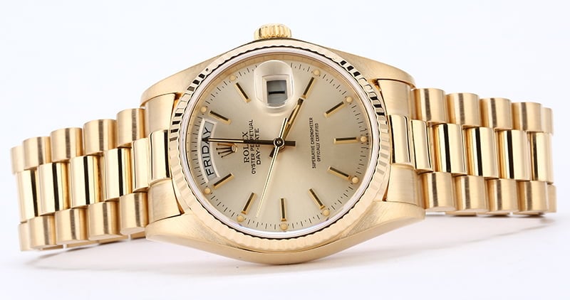 Certified Rolex President 18038