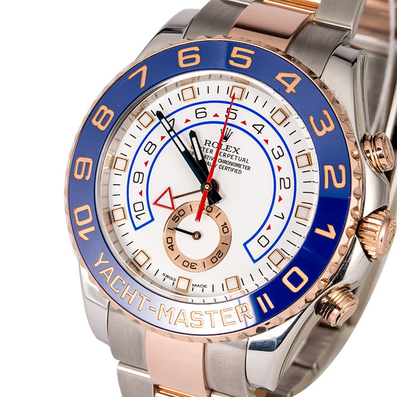 Rolex Yacht-Master 116681 Two Tone Everose Gold Oyster Band