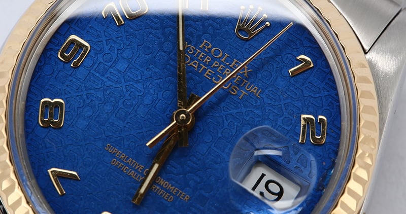 Rolex Datejust 16013 Blue Jubilee Dial