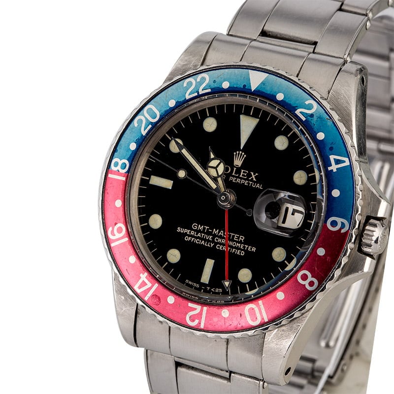 Vintage 1966 Rolex GMT-Master 1675 Pepsi