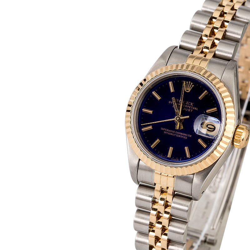 Rolex Datejust 69173 Blue Dial Ladies Watch