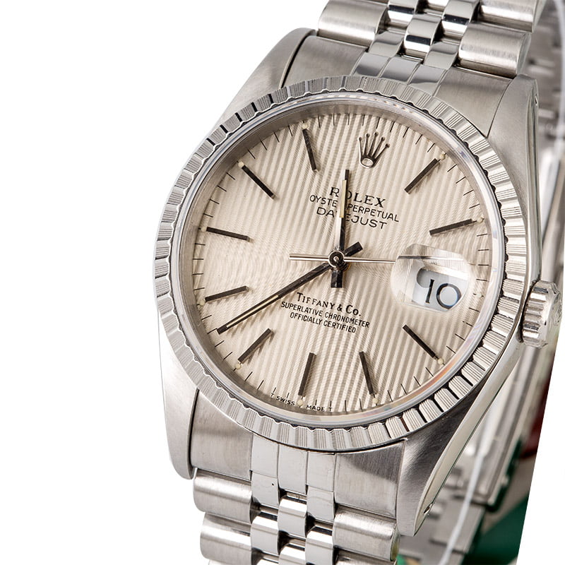 独特の上品 ROLEX 16234 DATEJUST 文字盤 Tiffany Co & Co. - www